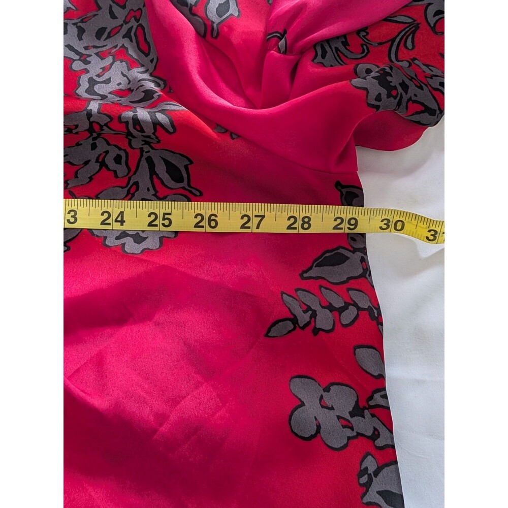 Whimsigoth Blouse in Vibrant Pink, Rose Red, Black and Gray - Picture 10 of 13